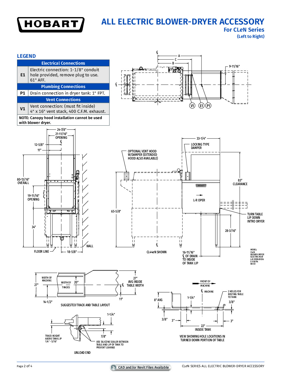 Hobart BDELRCD-HTSDOM Stainless Steel Domestic Blower Dryer Dishwasher ...