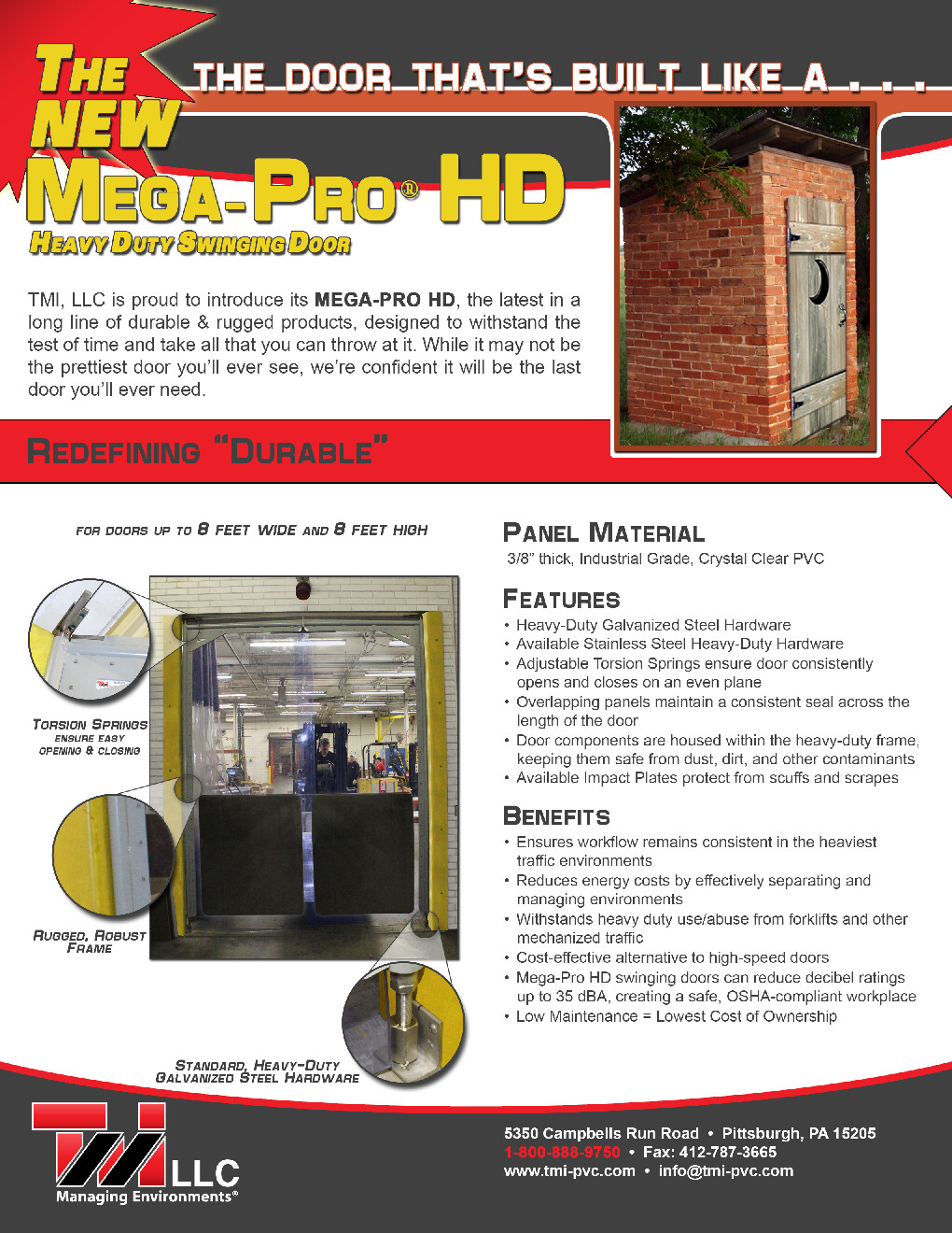 Curtron MP-C-160-92120 Flexible Cooler Freezer Door