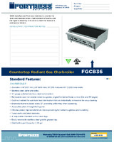 FOR-FGCB36-Spec Sheet