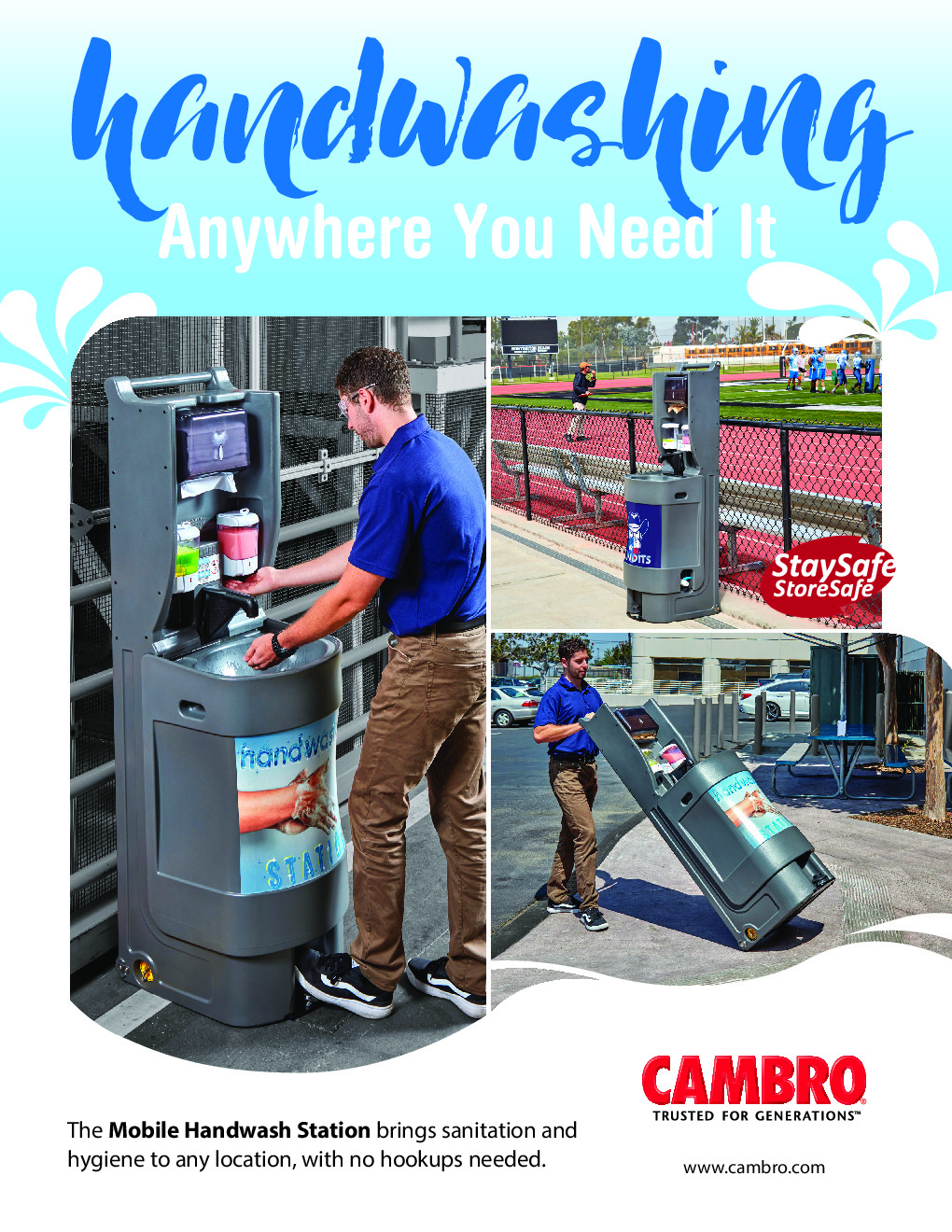 Cambro MHWS18PER100 Handwashing System