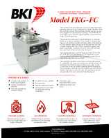 BKI FKG-FC 75 lb Natural Gas Pressure Fryer