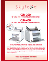 Skyfood CLM-400, Electric Countertop Dough Roller & Sheeter, 16 Roller