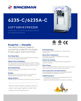 Spaceman 6235A-C Soft-Serve Machine, Countertop, Air-Cool