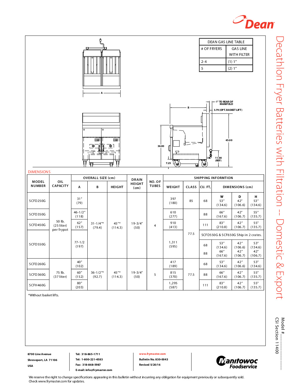 Imperial IFSSP-250 Multiple Battery Gas Fryer w/ Built-In Filter system