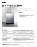 SUM-SBC54OSBIADAWKDTWIN-Spec Sheet