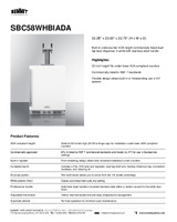 SUM-SBC58WHBIADA-Spec Sheet