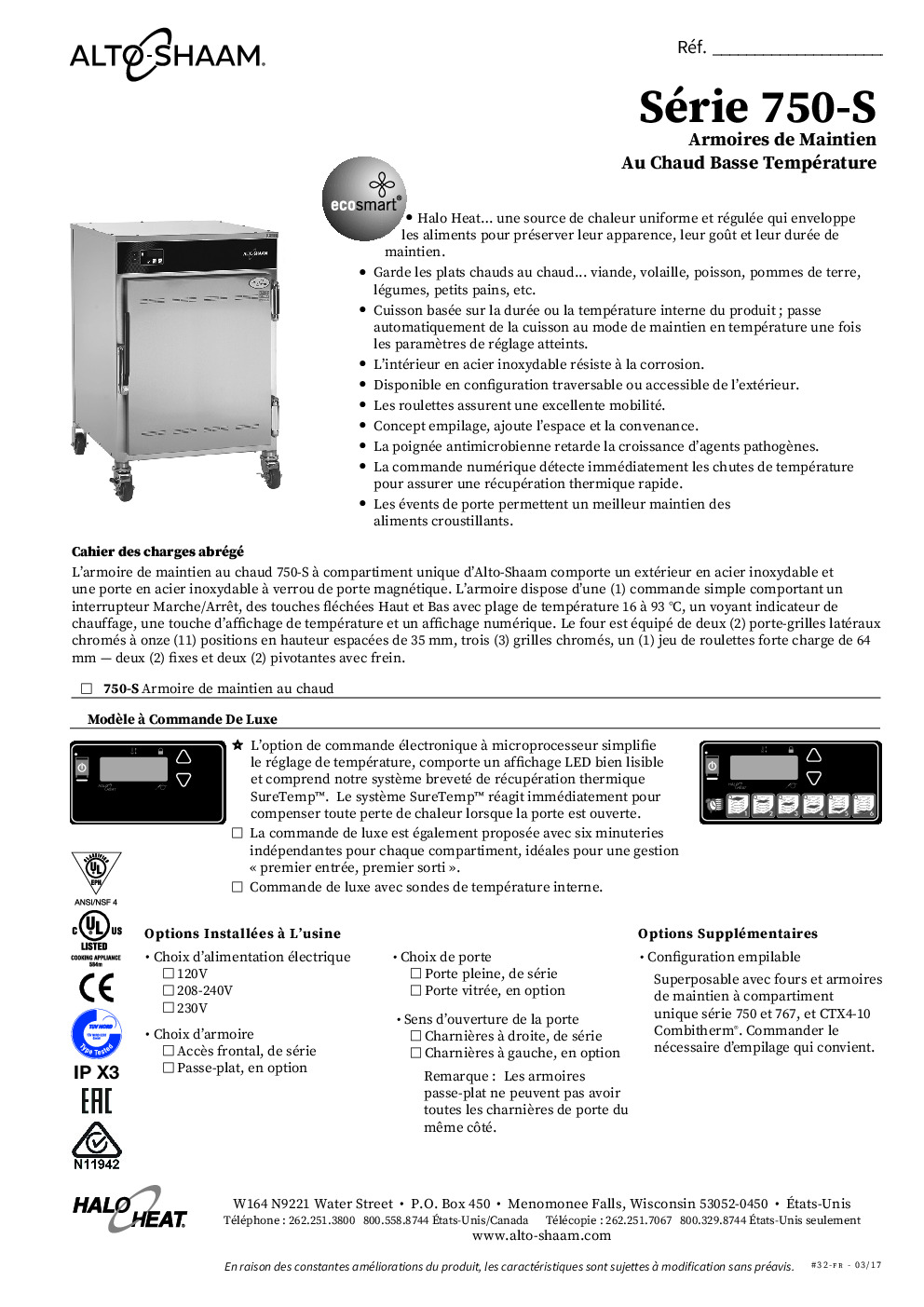 Alto-Shaam 750-S-QS Mobile Heated Cabinet