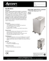 Adcraft Heated Plate Lowerator Mobile - LR-2