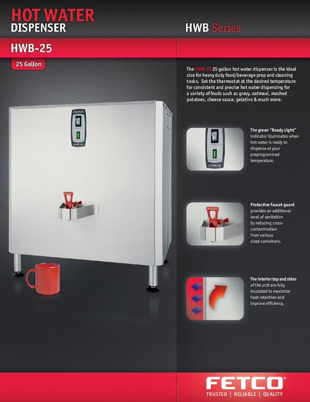 FETCO HWB-25 (H25011) Hot Water Dispenser