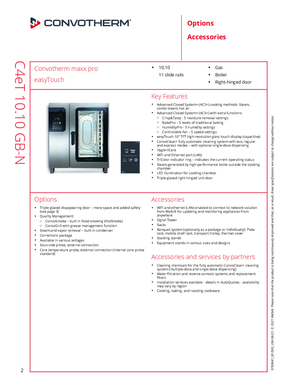 Convotherm C4 ET 10.10GB-N Gas Combi Oven