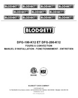 BDG-DFG-100-DBL-K12 Manual French