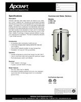 Admiral Craft Adcraft Water Boiler 100 Cup Equipment Corp.