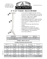 OAK-B522CHR-BAR-Spec Sheet