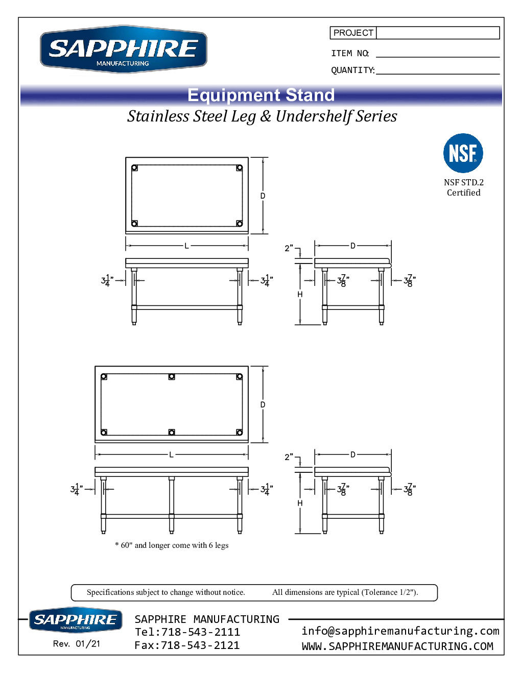 Sapphire Manufacturing SMES-2460S for Countertop Cooking Equipment Stand