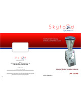 Skyfood 48 oz Blender 18000 RMP 1 HP Stainless Container, Model#LI-1.5
