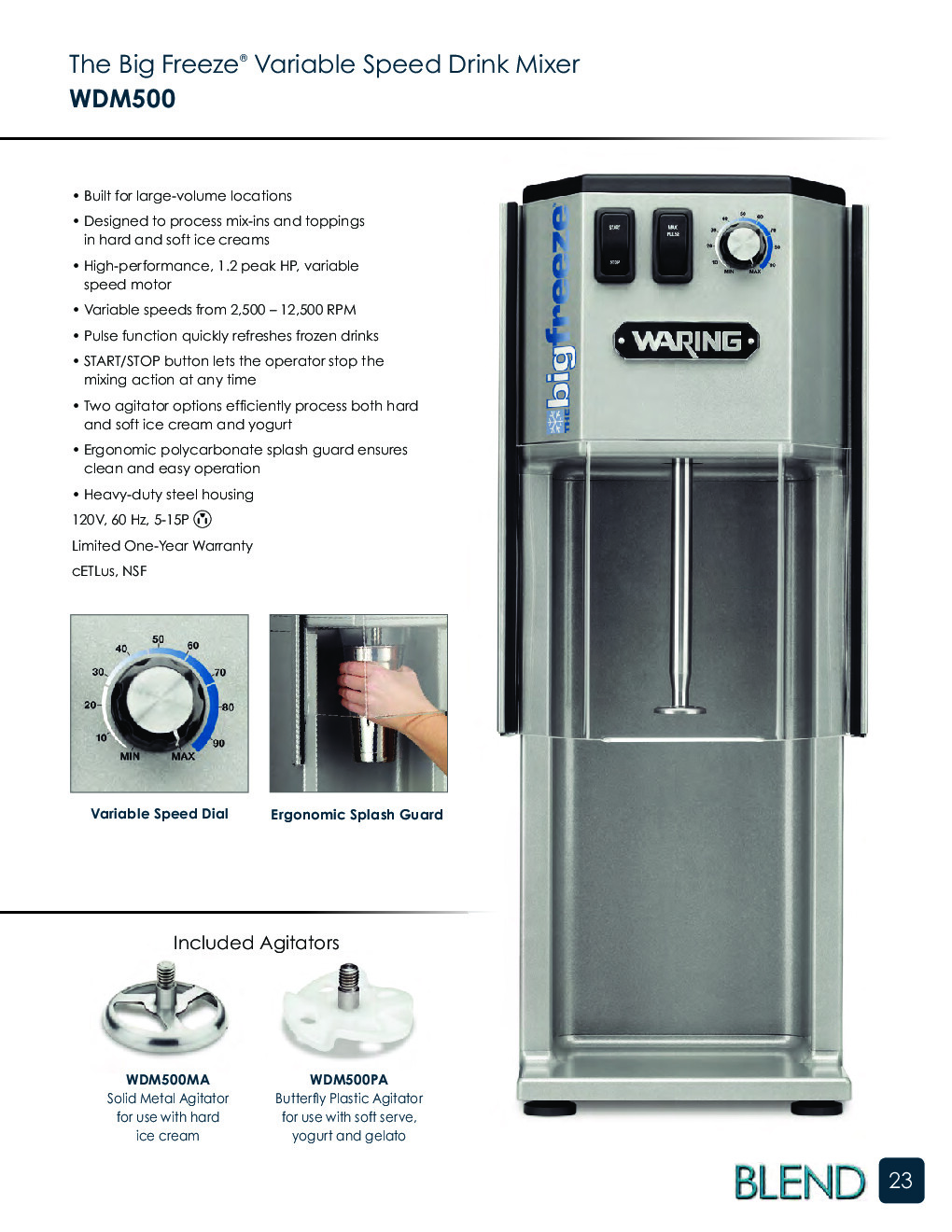 Waring WDM500 Drink / Bar Mixer