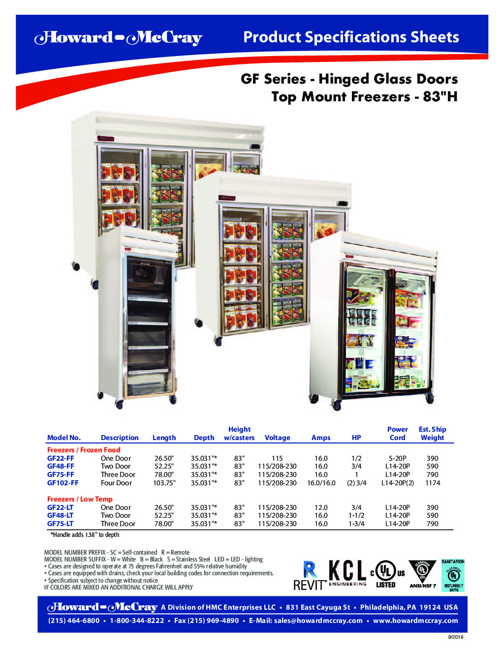 Howard-McCray GF22-LT Merchandiser Freezer